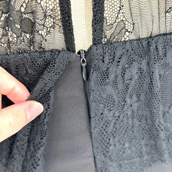 Zara Jumpsuit Lace Peplum Combined Sleeveless Black Size‎ Small - Picture 10 of 16